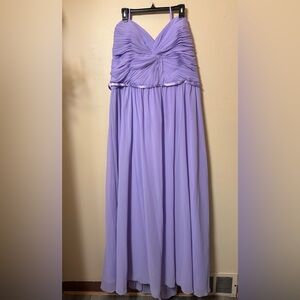 May Queen Lavender Strapless Chiffon dress size 26